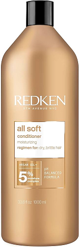 Кондиционер с аргановым маслом для сухих и ломких волос - Redken All Soft Conditioner